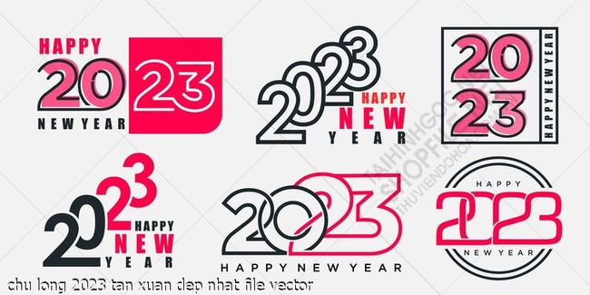 chu long 2023 tan xuan dep nhat file vector